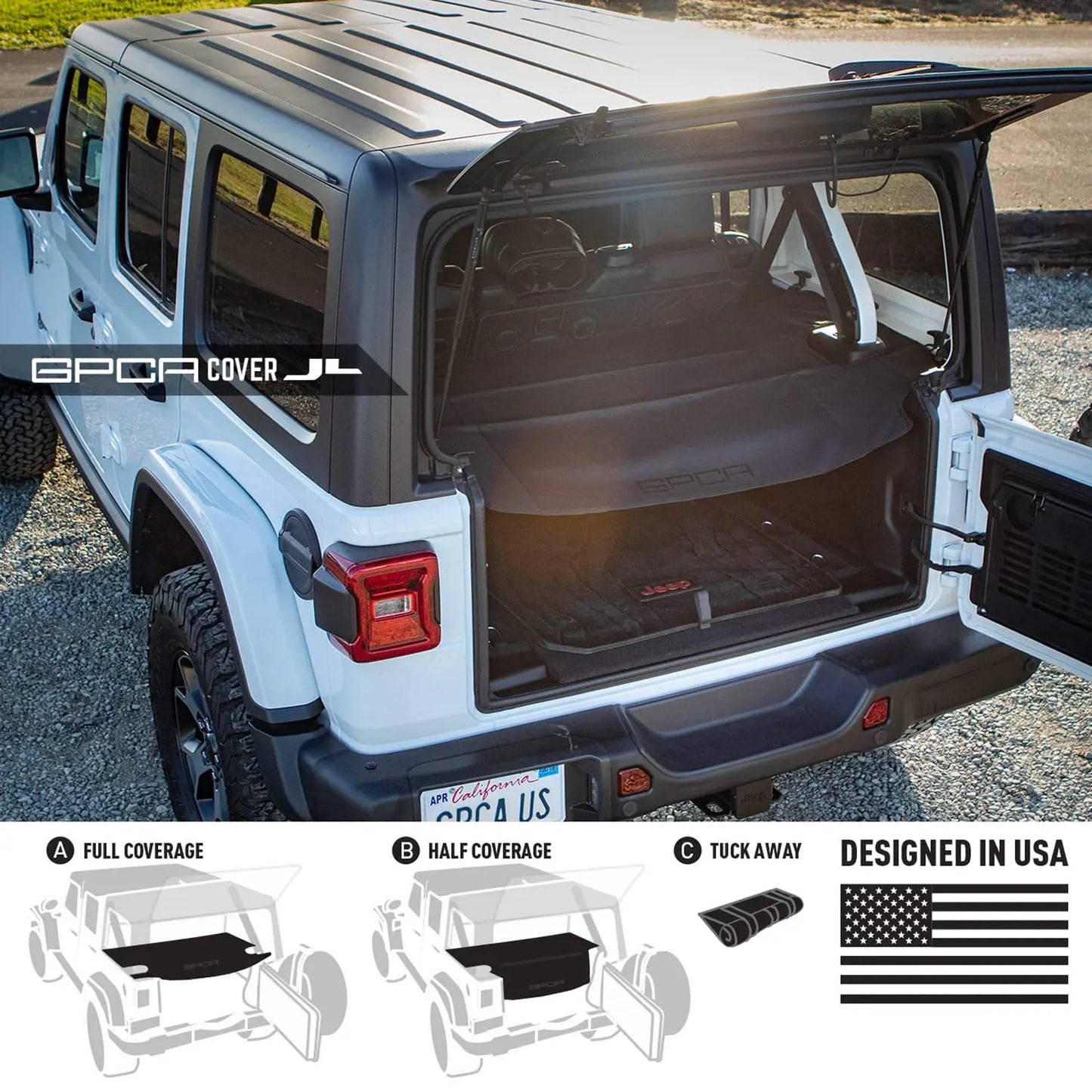 Jeep Wrangler JL 4DR Cargo Cover LITE (2018+)