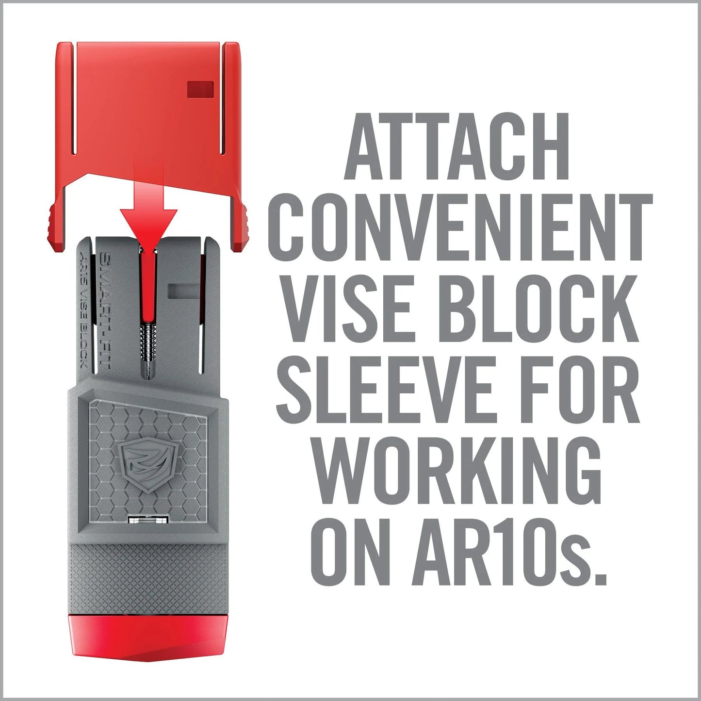 Smart-Fit AR15 Vise Block With Sleeve For AR10*