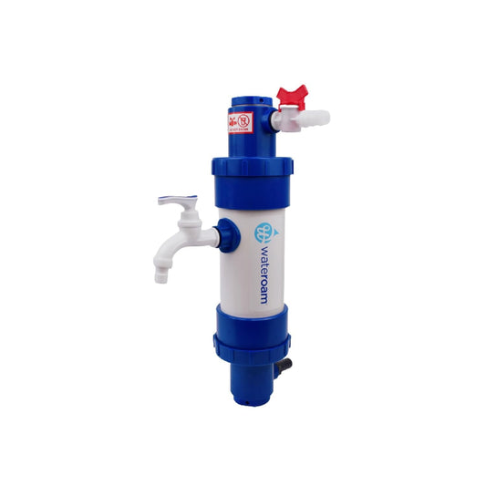 Homefilter Mini Countertop Water Filter - Inline Water Filter for Home Use - Filters 80 Gallons Per Hour