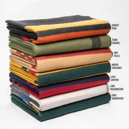Arcturus Sunset Peak Wool Blanket and Carry Straps Bundle