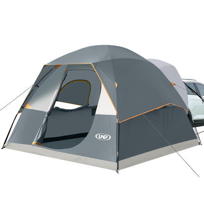 UNP SUV Dome Tent for Camping, Outdoor 6 Person Car Camping Tent, Easy Set Up SUV Tailgate Tent with Rainfly 10' x 10' Vehicle Camping Tent | for Camping, Outdoor, Car Camping Tent, Easy Set Up, SUV Tailgate Tent, with Rainfly