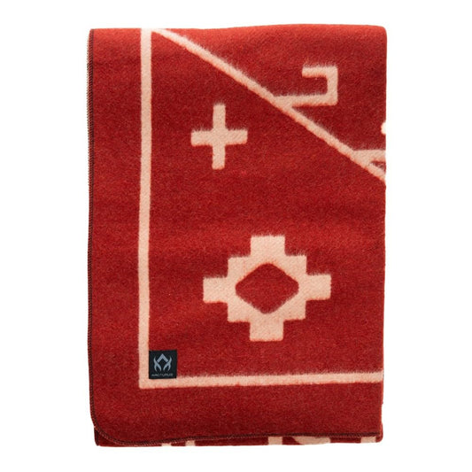 Arcturus Rainier Wool Blanket - 4.5lbs Warm, Heavy, Washable, Large | Great for Camping, Outdoors, Survival & Emergency Kits (Sunset Peak)