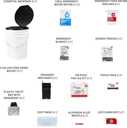 72HRS All Essentials & Toilet Kit (1 Person)
