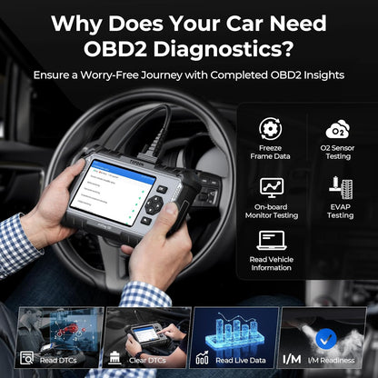 TOPDON AD500 OBDi TOPDON AD500 OBD2 Scanner Car Code Reader Scan Tool, Engine ABS SRS Transmission Diagnostics Tool, Oil/Throttle/SAS/TPMS/BMS/EPB Reset Car Scanner, Free Upgrade for DIY