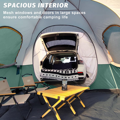 UNP SUV Dome Tent for Camping, Outdoor 6 Person Car Camping Tent, Easy Set Up SUV Tailgate Tent with Rainfly 10' x 10' Vehicle Camping Tent | for Camping, Outdoor, Car Camping Tent, Easy Set Up, SUV Tailgate Tent, with Rainfly