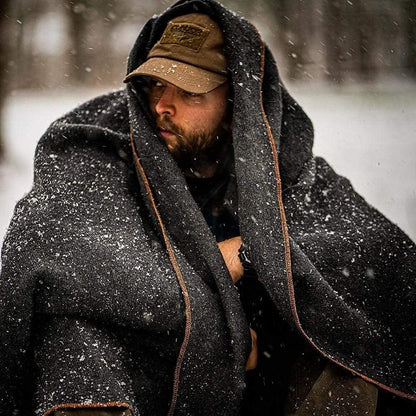 Arcturus Military Wool Blanket - Warm, Thick, Washable - Great for Outdoors, Camping, Stadium Blanket, Picnics, Travel - Car & Bushcraft Survival Kits