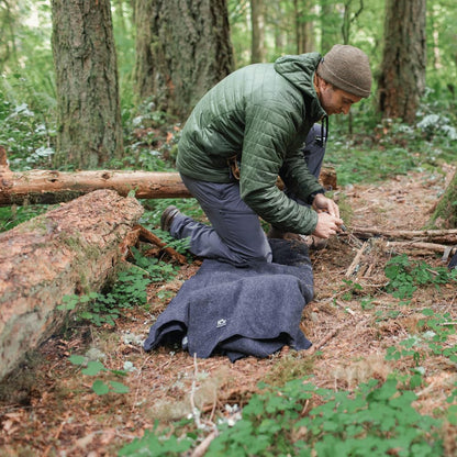 Arcturus Military Wool Blanket - Warm, Thick, Washable - Great for Outdoors, Camping, Stadium Blanket, Picnics, Travel - Car & Bushcraft Survival Kits