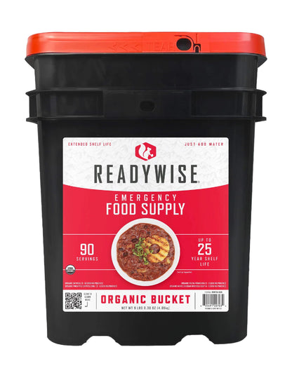 ReadyWise Emergency Food Supply - 120 Servings Favorites Sample Bucket, Survival Food Kit, Freeze Dried Prepper Food & Dehydrated Meals for Camping Essentials & Backpacking, up to 25 Year Shelf Life