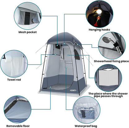 UNP Camping Shower Tent and SUV 6 Person Camping Tent for Outdoor Pricacy Shelter Hiking Fishing