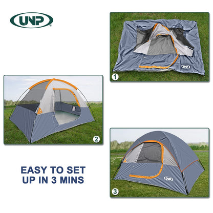 Camping Tent 2 Person, Waterproof Windproof Tent with Rainfly Easy Set up-Portable Dome Tents for Camping…