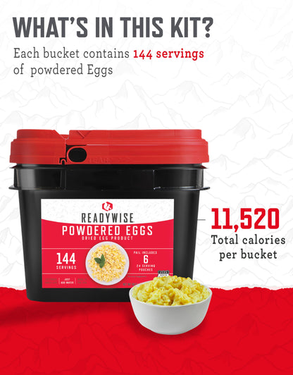 ReadyWise Emergency Food Supply - 120 Servings Favorites Sample Bucket, Survival Food Kit, Freeze Dried Prepper Food & Dehydrated Meals for Camping Essentials & Backpacking, up to 25 Year Shelf Life