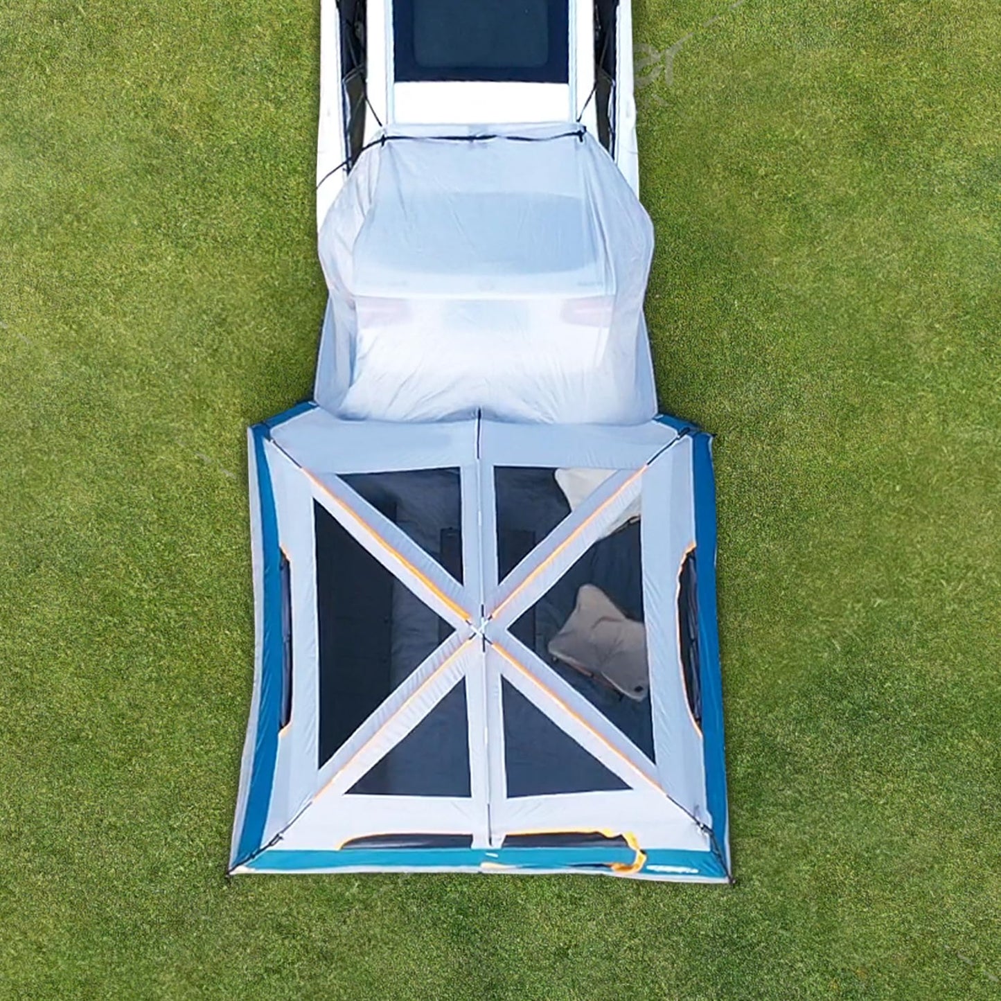 UNP SUV Tent for Camping, 6-Person SUV Tailgate Tent - Easy Set Up with Rainfly, 10'x9'x78in(H)