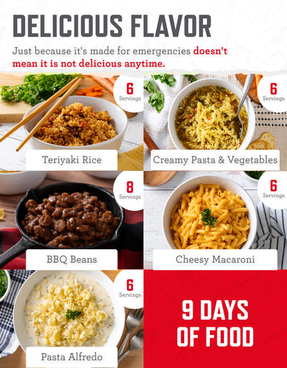 ReadyWise Emergency Food Supply - 120 Servings Favorites Sample Bucket, Survival Food Kit, Freeze Dried Prepper Food & Dehydrated Meals for Camping Essentials & Backpacking, up to 25 Year Shelf Life