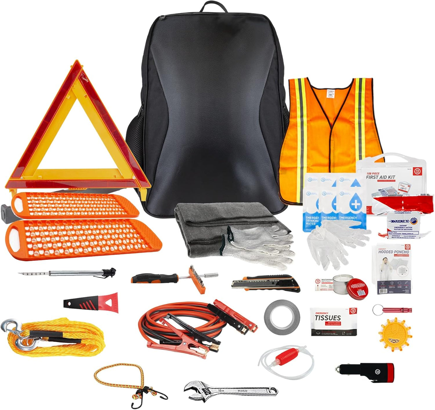 72 HRS Deluxe Backpack Car Kit (Black)