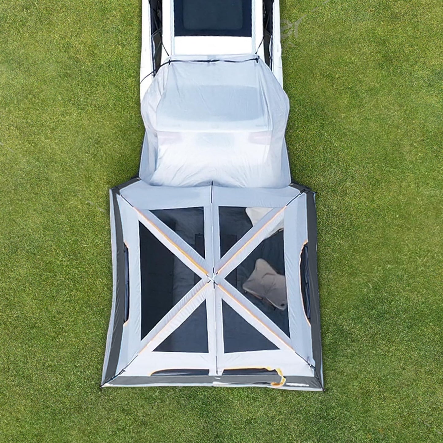 UNP SUV Tent for Camping, 6-Person SUV Tailgate Tent - Easy Set Up with Rainfly, 10'x9'x78in(H)