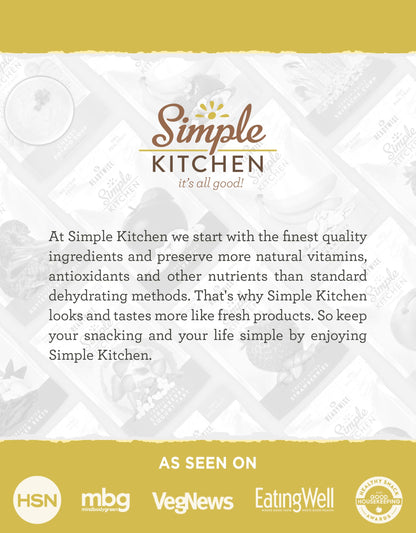Simple Kitchen Garden Vegetable Soup Mix - 17 Servings for Meal Prep, Gluten Free, Vegetarian, Dehydrated & Freeze Dried Survival Food for Camping Meals, Backpacking & Hiking, Survival Kit, Pack of 4