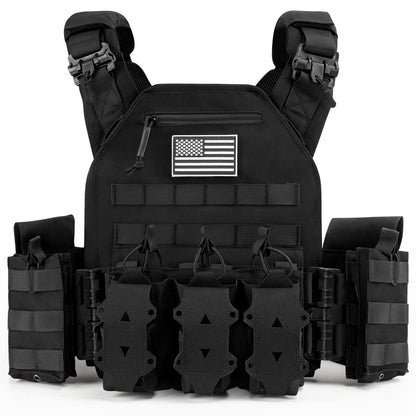 Jueachy Weighted Vest for Men: Quick Release Lightweight Adjustable Breathable Outdoor Vest for Training