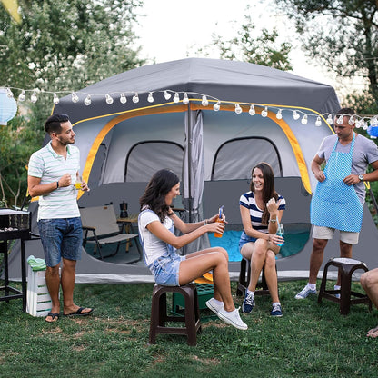 UNP Camping Shower Tent and 8 Person Camping Tent for Outdoor Hiking Fishing Portable