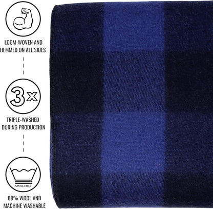 Arcturus Blue Buffalo Wool Blanket and Carry Straps Bundle