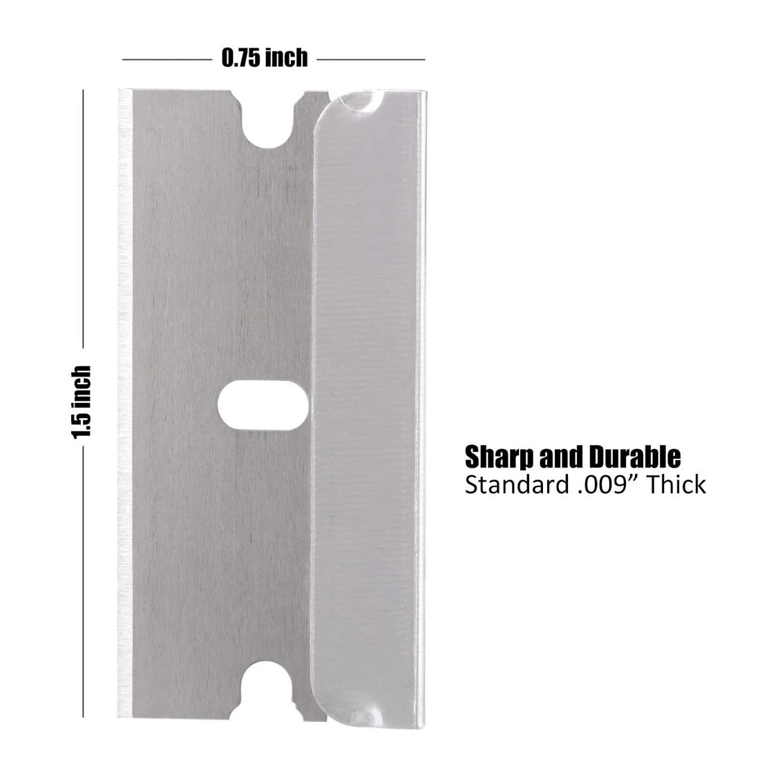 100 PCS Razor Blades Single Edge Extra Sharp Heat Treated Safety Knife Scrapers
