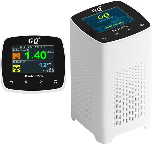 GQ Radon Pro 2-in-1 Radon & Radiation Detector Geiger Counter Fast, Accurate