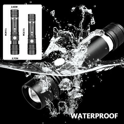 Rechargeable 990000LM LED Flashlight Tactical Police Super Bright Torch Zoomable