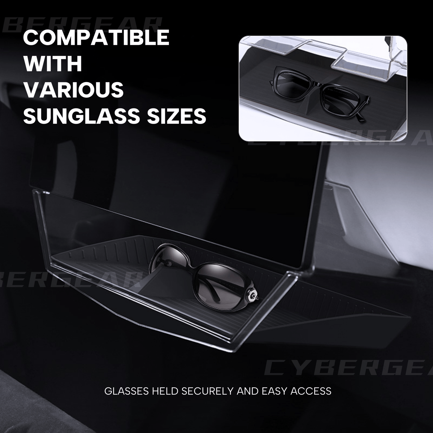 Tesla Cybertruck Under Screen Storage Organizer Upgrade Version